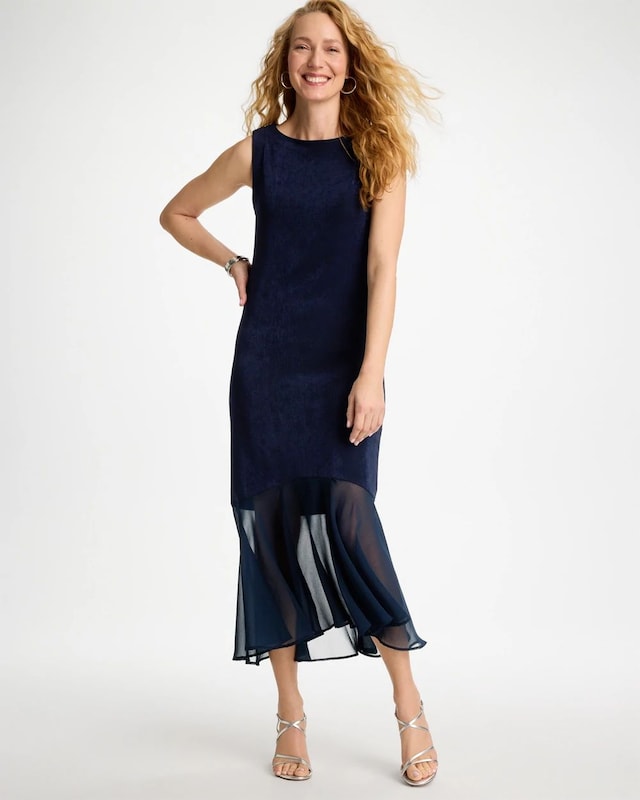 Travelers Chiffon Hem Dress